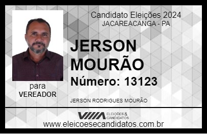 Candidato JERSON MOURÃO 2024 - JACAREACANGA - Eleições