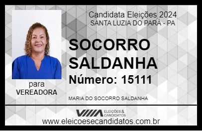 Candidato SOCORRO SALDANHA 2024 - SANTA LUZIA DO PARÁ - Eleições