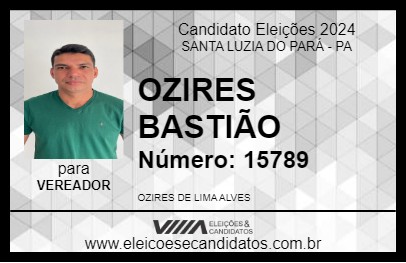 Candidato OZIRES BASTIÃO 2024 - SANTA LUZIA DO PARÁ - Eleições