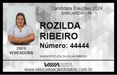 Candidato ROZILDA RIBEIRO 2024 - BARCARENA - Eleições