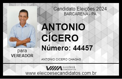 Candidato ANTONIO CÍCERO 2024 - BARCARENA - Eleições