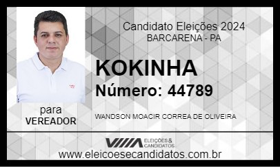 Candidato KOKINHA 2024 - BARCARENA - Eleições