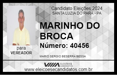 Candidato MARINHO DO BROCA 2024 - SANTA LUZIA DO PARÁ - Eleições