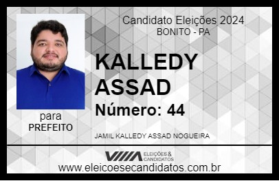 Candidato KALLEDY ASSAD 2024 - BONITO - Eleições