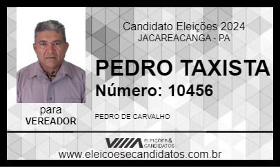 Candidato PEDRO TAXISTA 2024 - JACAREACANGA - Eleições