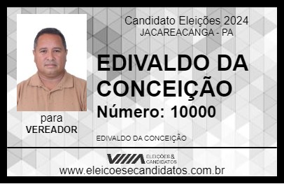 Candidato EDIVALDO ROLA 2024 - JACAREACANGA - Eleições