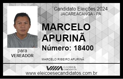 Candidato MARCELO APURINÃ 2024 - JACAREACANGA - Eleições