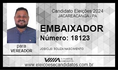 Candidato EMBAIXADOR 2024 - JACAREACANGA - Eleições