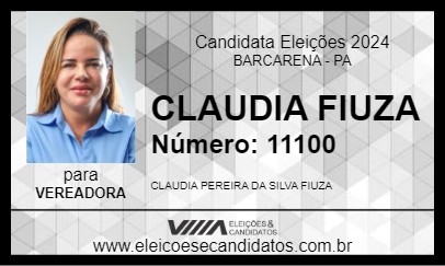 Candidato CLAUDIA FIUZA 2024 - BARCARENA - Eleições