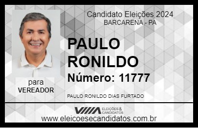 Candidato PAULO RONILDO 2024 - BARCARENA - Eleições