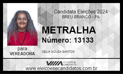 Candidato METRALHA 2024 - BREU BRANCO - Eleições