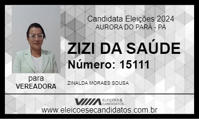 Candidato ZIZI DA SAÚDE 2024 - AURORA DO PARÁ - Eleições