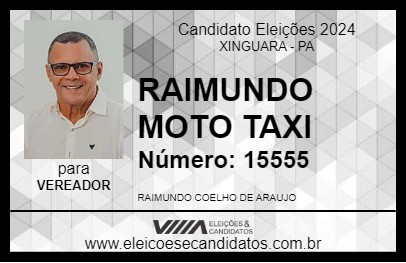 Candidato RAIMUNDO MOTO TAXI 2024 - XINGUARA - Eleições