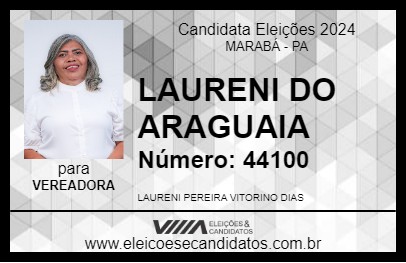 Candidato LAURENI DO ARAGUAIA 2024 - MARABÁ - Eleições