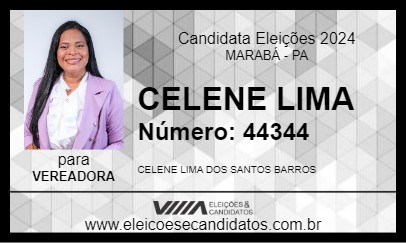 Candidato CELENE LIMA 2024 - MARABÁ - Eleições