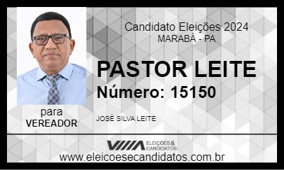 Candidato PASTOR LEITE 2024 - MARABÁ - Eleições