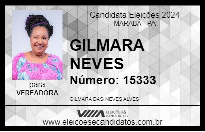 Candidato GILMARA NEVES 2024 - MARABÁ - Eleições