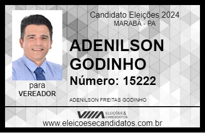 Candidato ADENILSON GODINHO 2024 - MARABÁ - Eleições