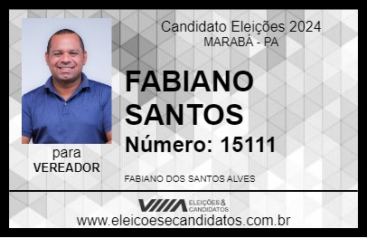 Candidato FABIANO SANTOS 2024 - MARABÁ - Eleições