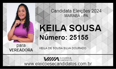 Candidato KEILA SOUSA 2024 - MARABÁ - Eleições