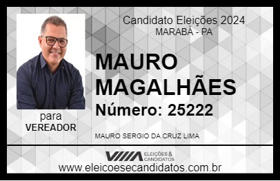 Candidato MAURO MAGALHÃES 2024 - MARABÁ - Eleições