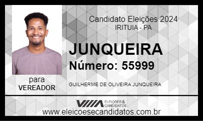 Candidato JUNQUEIRA 2024 - IRITUIA - Eleições