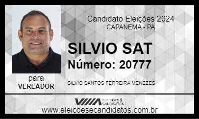 Candidato SILVIO SAT 2024 - CAPANEMA - Eleições