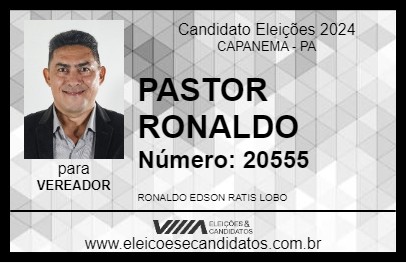 Candidato PASTOR RONALDO 2024 - CAPANEMA - Eleições