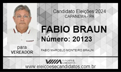 Candidato FABIO BRAUN 2024 - CAPANEMA - Eleições