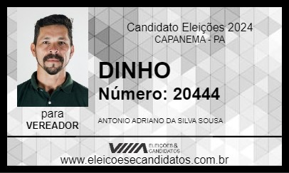 Candidato DINHO 2024 - CAPANEMA - Eleições