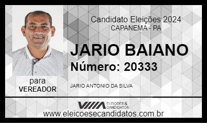 Candidato JARIO BAIANO 2024 - CAPANEMA - Eleições