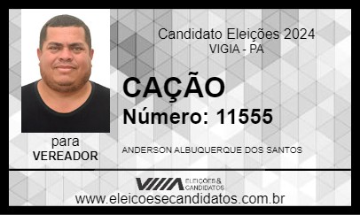 Candidato CAÇÃO 2024 - VIGIA - Eleições