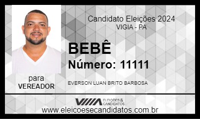 Candidato BEBÊ 2024 - VIGIA - Eleições