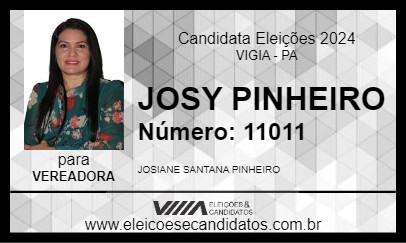 Candidato JOSY PINHEIRO 2024 - VIGIA - Eleições