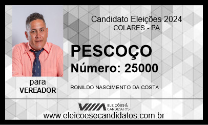 Candidato PESCOÇO 2024 - COLARES - Eleições