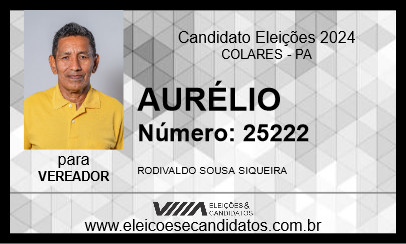 Candidato AURÉLIO 2024 - COLARES - Eleições