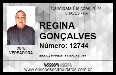 Candidato REGINA GONÇALVES 2024 - CHAVES - Eleições