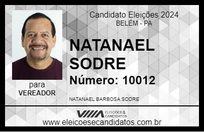 Candidato NATANAEL SODRE 2024 - BELÉM - Eleições