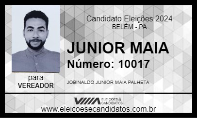 Candidato JUNIOR MAIA 2024 - BELÉM - Eleições