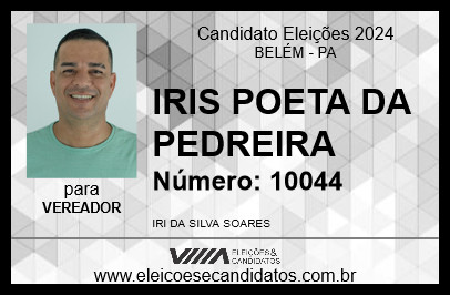 Candidato POETA DA PEDREIRA 2024 - BELÉM - Eleições