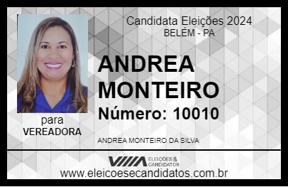 Candidato ANDREA MONTEIRO 2024 - BELÉM - Eleições