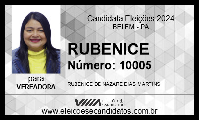 Candidato RUBENICE 2024 - BELÉM - Eleições