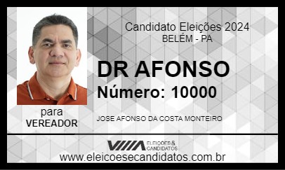 Candidato DR AFONSO 2024 - BELÉM - Eleições