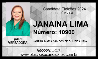 Candidato JANAINA LIMA 2024 - BELÉM - Eleições