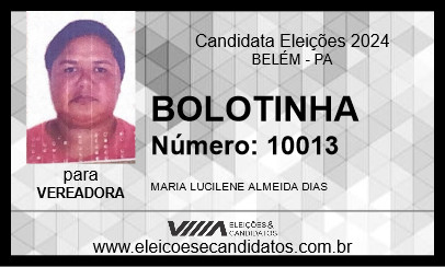 Candidato BOLOTINHA 2024 - BELÉM - Eleições