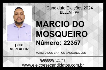 Candidato MARCIO DO MOSQUEIRO 2024 - BELÉM - Eleições