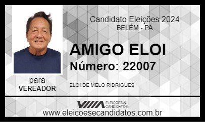 Candidato AMIGO ELOI 2024 - BELÉM - Eleições