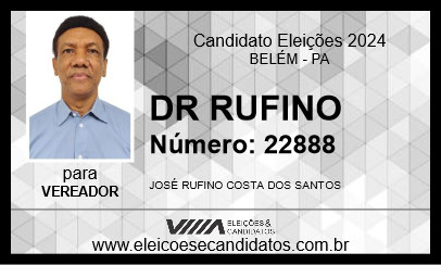 Candidato DR RUFINO 2024 - BELÉM - Eleições