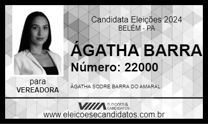 Candidato ÁGATHA BARRA 2024 - BELÉM - Eleições