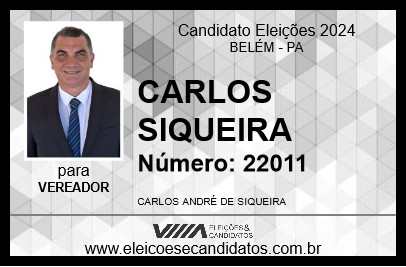 Candidato CARLOS SIQUEIRA 2024 - BELÉM - Eleições